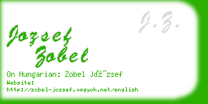 jozsef zobel business card